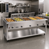 Thumbnail image #2 for Vollrath ServeWell SL 5-Well Electric Hot Food Table with Undershelf, Drains, and Adjustable Legs, 76-Inch