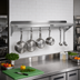 Thumbnail image #2 for John Boos Stallion 60-Inch Wall-Mounted Commercial Pot Rack Shelf, 14 Gauge Stainless Steel
