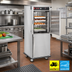Thumbnail image #2 for FWE Mobile Slim-Line Heated Holding Cabinet with 13 Universal Tray Slides