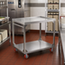 Thumbnail image #2 for Carter-Hoffmann TT136 Two-Shelf Stainless Steel Stacking Tray Transport Cart for 136 Correctional Insulated Trays