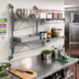 Thumbnail image #2 for Quantum Wall-Mounted Cantilever Double Shelf Unit, 72W x 21D, Gray Epoxy