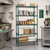 Thumbnail image #2 for Eagle Group Valu-Gard 5-Tier Stationary Starter Wire Shelving Unit, 30W x 18D x 74H, Green Epoxy
