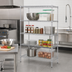Thumbnail image #2 for Metro Super Erecta Stationary Starter Wire Shelving Unit, 60W x 24D x 63H, Chrome Plated