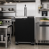 Thumbnail image #2 for Continental Refrigerator 24-Inch Flat-Top Keg Cooler, 8.0 Cu. Ft., 1 Column, Black Enamel, R-290
