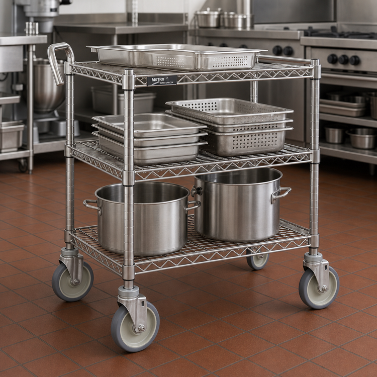 Product image #2 for Metro Super Erecta 5" Swivel Cart-Washable Stem Caster with Bumper