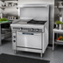 Thumbnail image #2 for Imperial Spec Series 36-Inch Commercial Gas Range with 24-Inch Thermostatic Griddle, 2 Open Burners, and Standard Oven