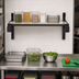 Thumbnail image #2 for Cambro Camshelving Elevation Solid Wall-Mounted Shelf Kit, 14 x 24 Inches, Brushed Graphite