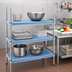 Thumbnail image #2 for Eagle Group QuadPlus Solid Polymer Shelf Mat with QuadTruss Wire Frame, 54 x 18 Inches, Blue