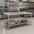 Thumbnail image #2 for Eagle Group BlendPort® Deluxe Series Stainless Steel Work Table with Undershelf, 84 x 30 Inches, 16 Gauge Top