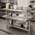 Thumbnail image #2 for BK Resources Adjustable Stainless Steel Plate Shelf for EQ-WS15 Work Shelf