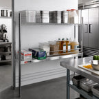 Thumbnail image #2 for Metro Super Erecta L21WC 21-Inch Chrome Shelf Ledge for Solid Shelves, 4-Inch High, Spring Clips Included Case of 6