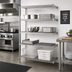Thumbnail image #2 for Eagle Group 5-Tier Add-On Wire Shelving Unit, 42W x 24D x 74H, Stainless Steel Finish