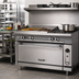 Thumbnail image #2 for Vulcan V Series 36-Inch Heavy Duty Gas Range with 2 Open Burners and 18-Inch Thermostatic Griddle, Cabinet Base