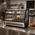 Thumbnail image #2 for BakeMax Titan Series 35-Inch Countertop Full-Service Refrigerated Display Case with Curved Front Glass