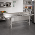 Thumbnail image #2 for Eagle Group S14 Series 3-Compartment 304 Stainless Steel Sink with Left Drainboard, 89-1/2W x 27D x 42H