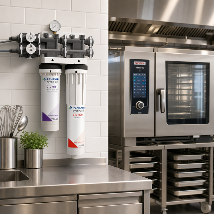 Product image #2 for Everpure QT1+CR Dual-Cartridge Steam & Combi Oven Water Filter System