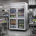 Thumbnail image #2 for Beverage Air Horizon Series Top Mount Self-Contained Reach-In Freezer, 46.29 Cu. Ft., Two-Section, 4 Half-Glass Doors