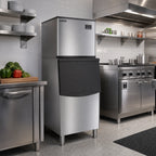 Thumbnail image #2 for Koolmore CIM-315 Freestanding Air-Cooled Commercial Ice Maker with 200 lb Bin, 315 lb/24 Hr Production, Stainless Steel
