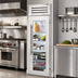 Thumbnail image #2 for True Residential 24-Inch One-Section Built-In Reach-In Refrigerator with Stainless Glass Door, Right-Hinged