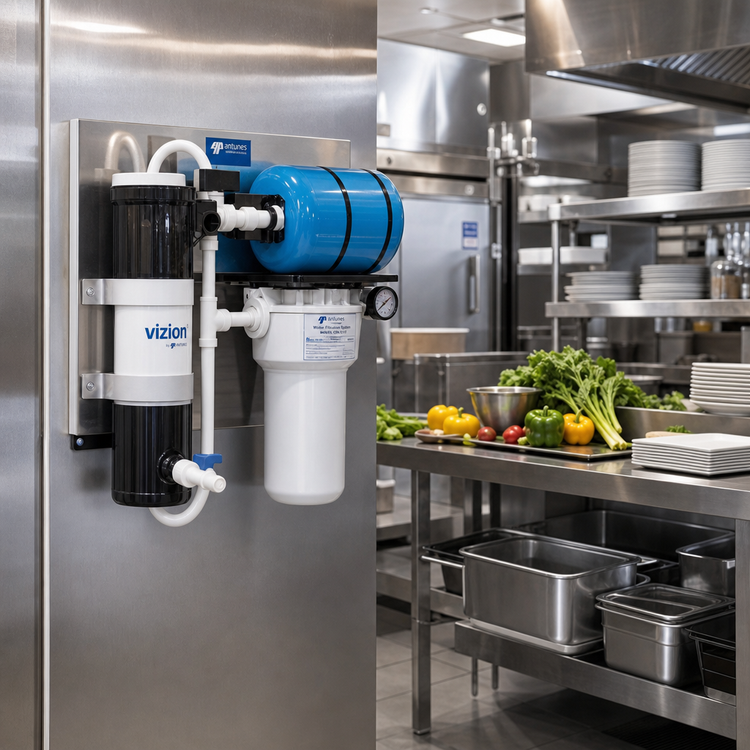 Product image #2 for Antunes Vizion VZN-511V Vertical Ultrafiltration Water Filtration System, 5.2 GPM, 0.015 Micron, 1 Carbon Cartridge