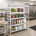 Thumbnail image #2 for Fermostock 4-Tier Stationary Starter Polymer Shelving Unit, 52W x 22D x 83H