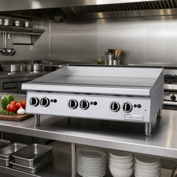 Product image #2 for Garland Signature 36-Inch Countertop Heavy-Duty Gas Griddle with Thermostatic Controls