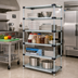 Thumbnail image #2 for Quantum 42 Inch x 18 Inch x 63 Inch Solid Shelving Starter Kit with 5 Shelves