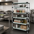 Thumbnail image #2 for Quantum 5-Shelf Solid Stainless Steel Shelving Starter Kit, 48 x 24 x 54 Inches