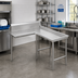 Thumbnail image #2 for Advance Tabco L-Shaped Island Clean Dish Table, 59-Inch, Right-Side Attachment, 16-Gauge 304 Stainless Steel