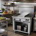 Thumbnail image #2 for Garland G Starfire Pro 36-Inch Gas Restaurant Range with 2 Open Burners, 24-Inch Griddle, and Storage Base