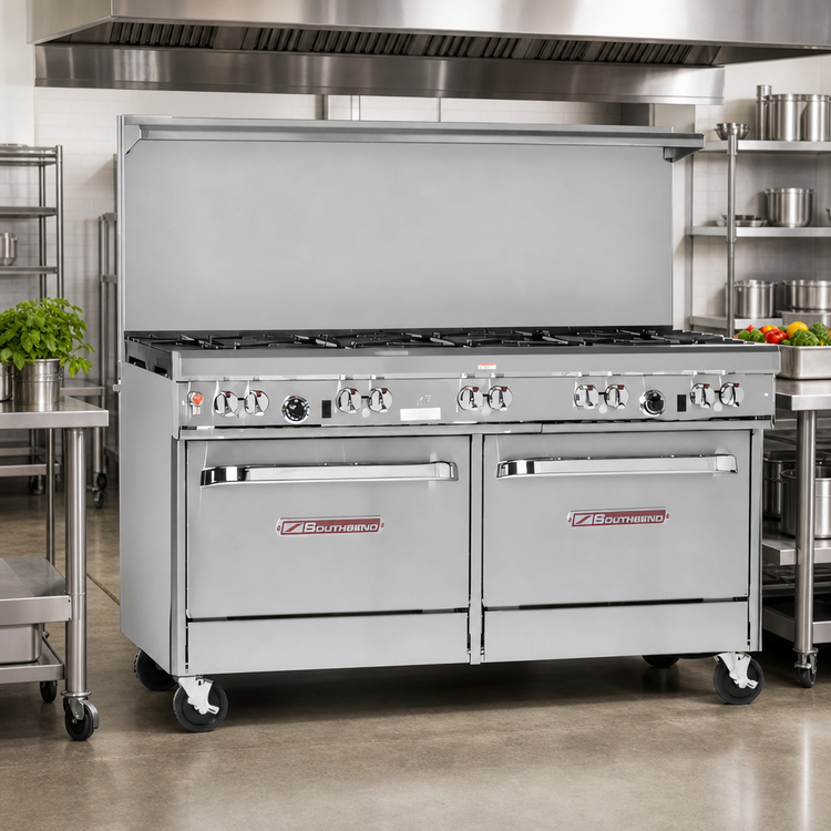 Product image #2 for Southbend Ultimate 60-Inch Gas Restaurant Range with 2 Convection Ovens and 9 Burners
