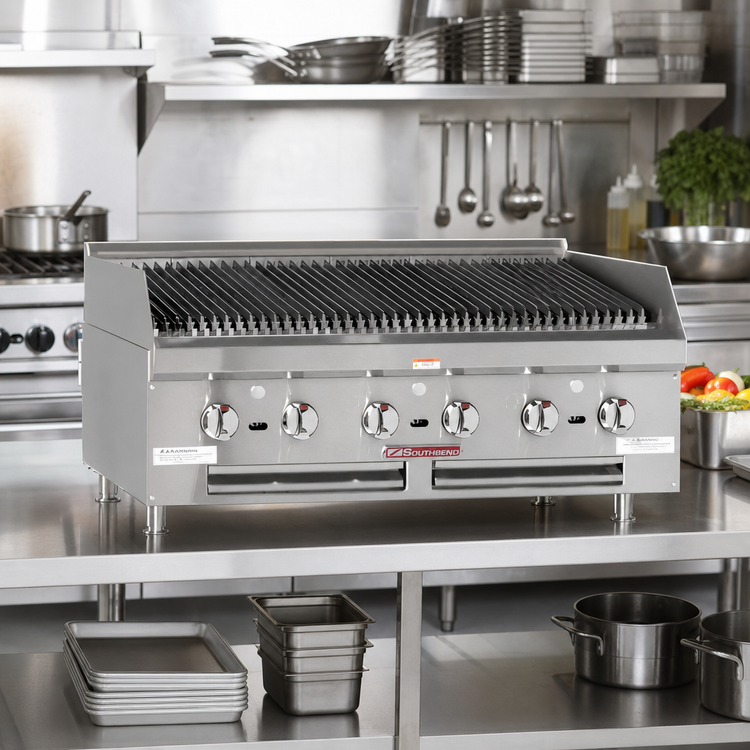 Product image #2 for Southbend Outdoor Countertop Gas Charbroiler, 24-Inch, 4 Burners, 80,000 BTU, 316L Stainless Steel