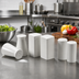 Thumbnail image #2 for American Metalcraft White Ceramic Salt & Pepper Shaker Set, 2.5 oz., 3-1/4 Inch Square x 3-3/8 Inch High