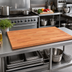 Thumbnail image #2 for Boos Block American Cherry Wood Blended Edge Grain Kitchen Countertop, 48-Inch x 30-Inch x 1-1/2-Inch