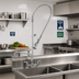 Thumbnail image #2 for EasyInstall Deck-Mount Pre-Rinse Unit with 8-Inch Add-On Faucet and Spring Gooseneck