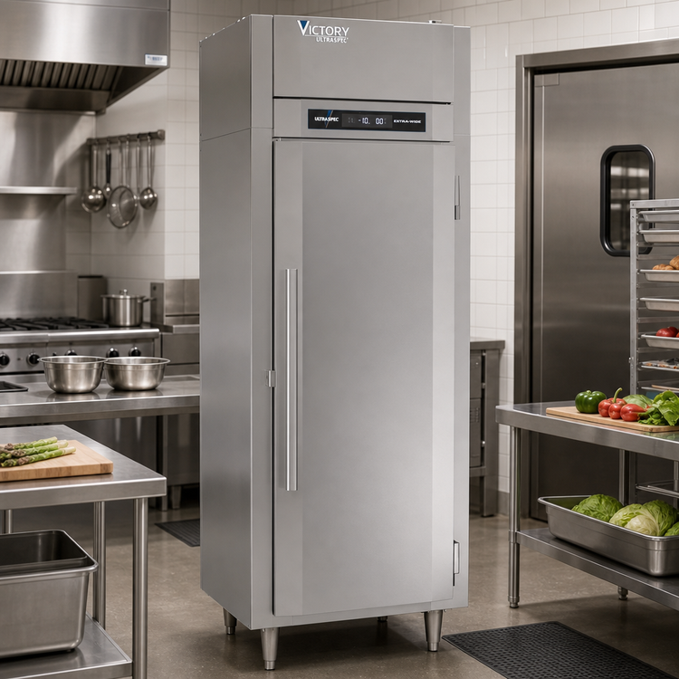 Product image #2 for Victory UltraSpec Extra-Wide Pass-Thru Solid Door Freezer, 1-Section, 26.06 Cu. Ft., Self-Contained