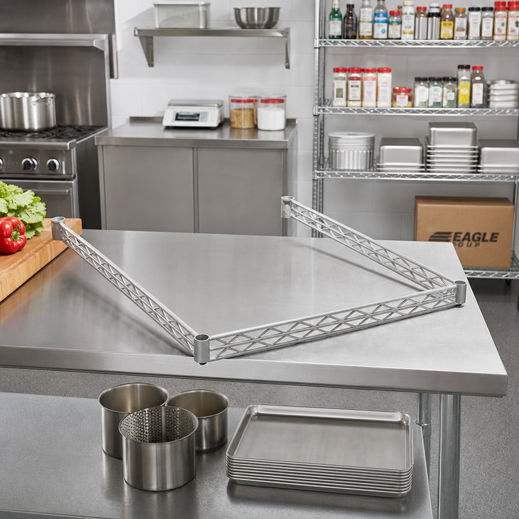 Product image #2 for Eagle Group 3-Sided Double Truss Frame, 30"W x 24"D, Stainless Steel