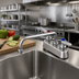 Thumbnail image #2 for T&S Brass B-1102 Deck-Mount Workboard Faucet with 10-Inch Swivel Nozzle