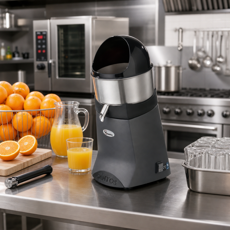 Product image #2 for Trento Santos 52 Countertop Manual-Feed Citrus Juicer with Automatic Pulp Ejection