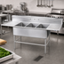 Thumbnail image #2 for Regaline Super Size Fabricated 3-Compartment Stainless Steel Sink with Left and Right-Hand Drainboards
