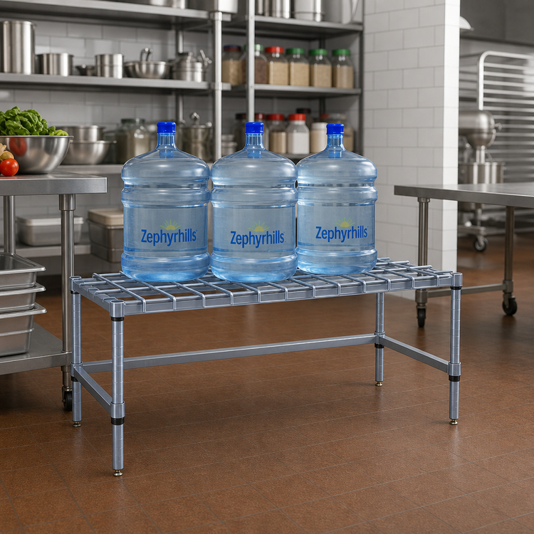 Product image #2 for Quantum Modular Wire Dunnage Rack, 42 x 18 x 14 Inches, 1500 lb Capacity