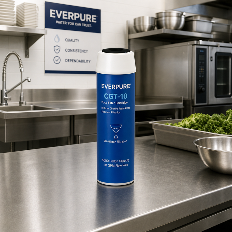 Product image #2 for Everpure CGT-10 10-Inch Water Filter Cartridge, 5,000 Gallon, 1.0 GPM, 20-Micron Postfilter