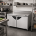Thumbnail image #2 for Turbo Air Super Deluxe 60-Inch 2-Section Worktop Freezer, 16 Cu. Ft., Stainless Steel, Rear-Mounted Self-Contained Refrigeration