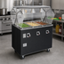Thumbnail image #2 for Vollrath 2-Series Affordable Portable 3-Well Mobile Hot Food Station with Buffet Breath Guard and Lights, Enclosed Storage Base, Granite