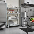 Thumbnail image #3 for Cambro Camshelving® Premium CPA244264VS4480 Stationary Add-On Polymer Shelving Unit, 42"W x 24"D x 64"H, 4-Shelf, 3 Vented + 1 Solid