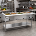 Thumbnail image #2 for Eagle Group 79-Inch Electric Hot Food Table with 5 Dry Wells, Open Base, Stainless Steel, 208V
