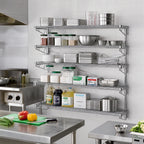 Thumbnail image #2 for Eagle Group QuadTruss S5-5B-SSW1836C 5-Tier Wall-Mounted Open Wire Shelf Kit, 36 x 18 Inches, Chrome