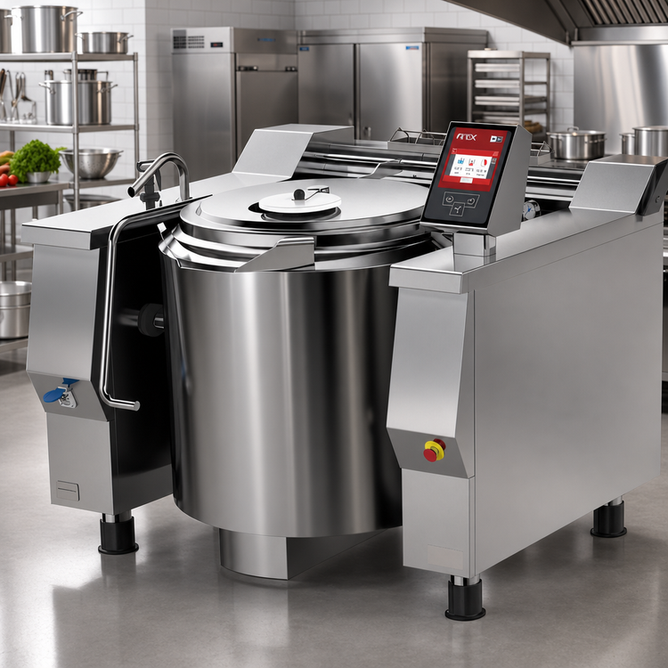 Product image #2 for Baskett Tilting Kettle, Electric, Indirect Heat, 122 Gallon, Full Jacket