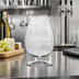 Thumbnail image #3 for Flavor First 22.5 oz Clear Petite Stemmed Footed Wine/Beer Glass
