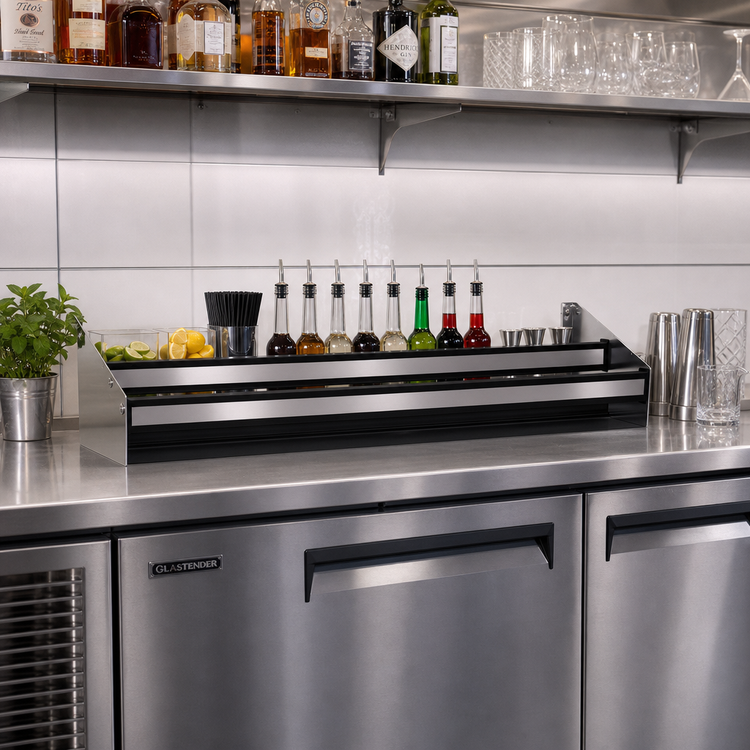 Product image #2 for Glastender 43-Inch Double Stainless Steel Speed Rail
